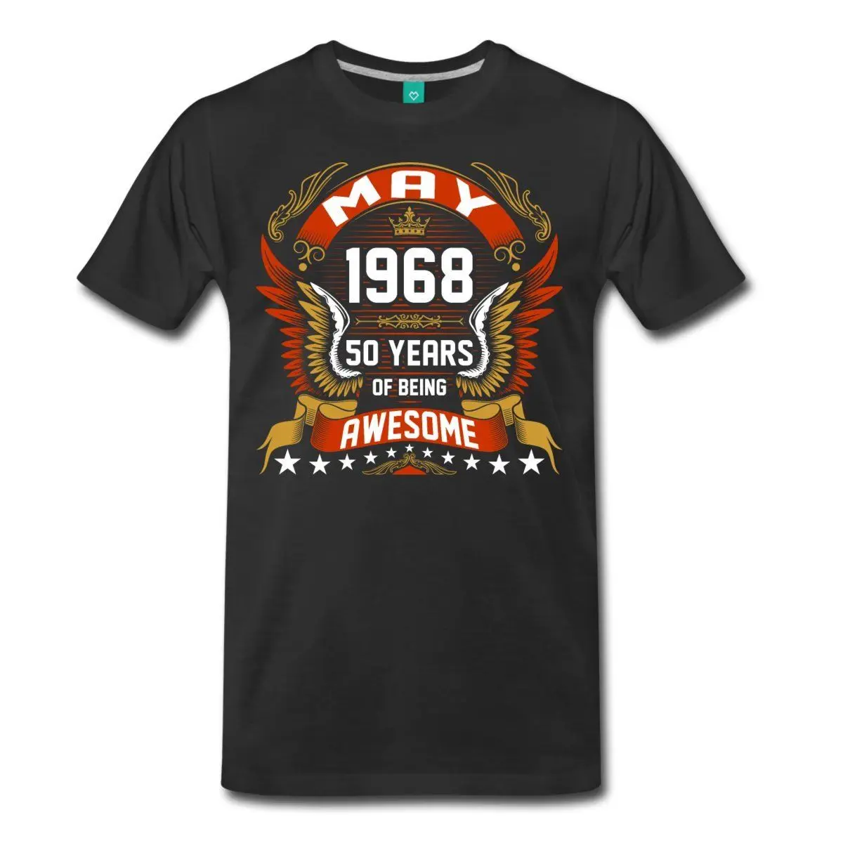 

Birthday 50 Years Of Being Awesome May 1968 Men's Premium T-Shirt byNew T Shirt Spring Summer