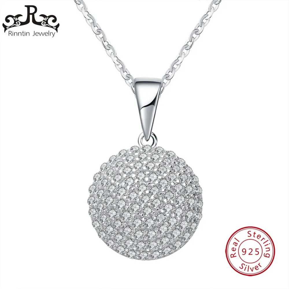 Rinntin Trendy Round Real 925 Sterling Silver Pendants Jewelry Pendant Aaa Cz Necklace With 45Cm Chain Tsn60 huismerk kopen in de aanbieding Rinntin Trendy Round Real 925 Sterling Silver Pendants Jewelry Pendant Aaa Cz Necklace With 45Cm Chain Tsn60 huismerk kopen in de aanbieding
