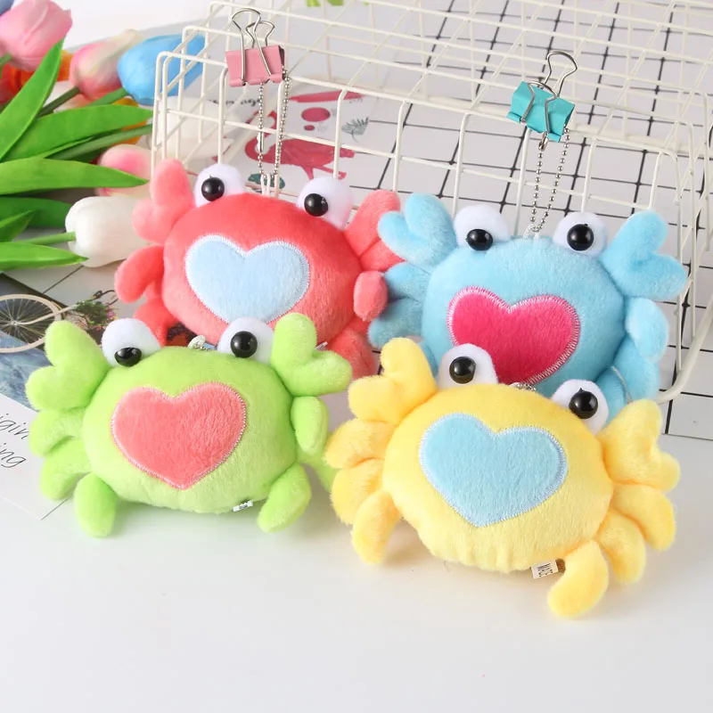 

13.5cm Little crab Plush toys animal Stuffed TOY key chain Plush DOLL