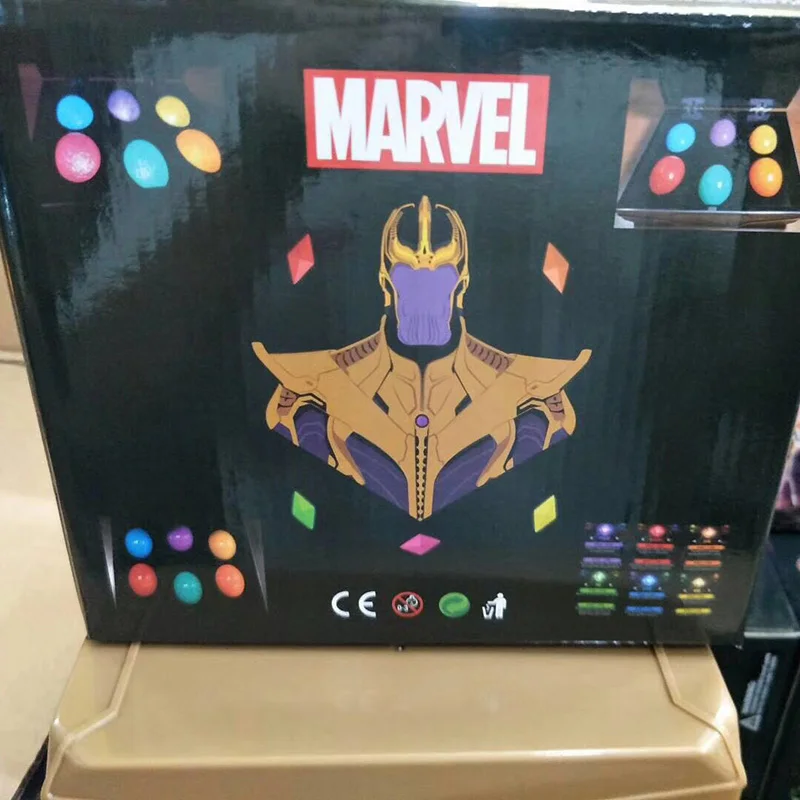 Avengers Infinity War Infinity Thanos Stones with Light Figure 6 color Night Light Gloves  PVC Action Figure (6)