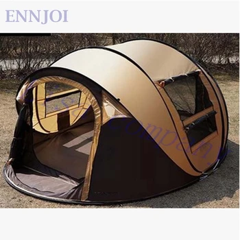 

ENNJOI Ultralarge Camping Tent 5-8Person One Bedroom Tent Single Layer Anti-UV Waterproof Windproof Multi-purpose Camping Tent