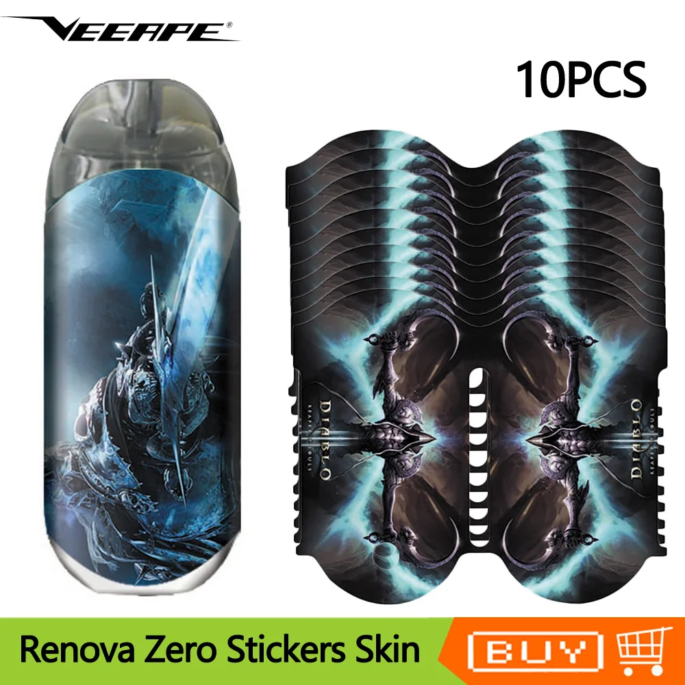 Оригинальные стикеры Veeape Renova Zero Защитная пленка для кожи аксессуары вейпа Kit 10