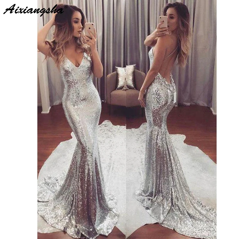 Silver and gold prom dresses Clearance