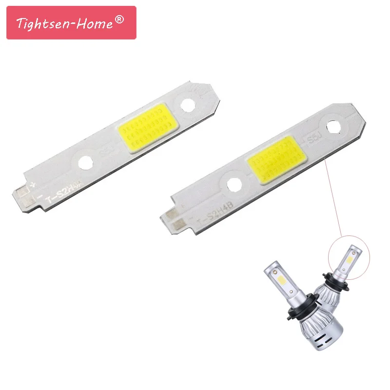 4 шт./лот S2 COB Чип для фар светодиодный источник света DIY налобный фонарь H H13 9007 9004