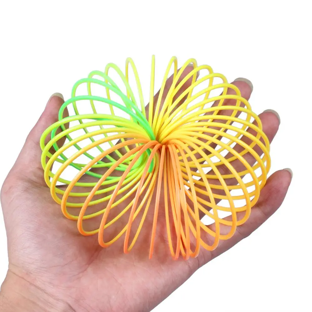 Mini Children Rainbow Spring Toy Kids Birthday Party Favors Novelty Toy Gift (1)