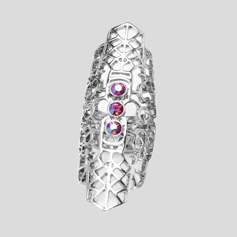 Buy 2017 Silver long rings for women cocktail ring