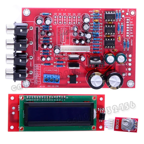 6Way M62446 5.1 Volume Remote Control Preamplifier Kit Ampliferamplification modulation