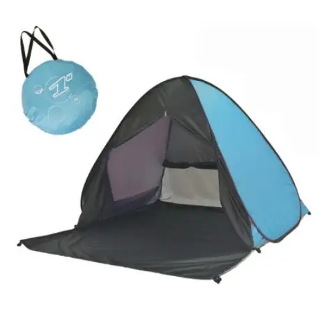 

Pop up Automatisch set up camping strand tent met gordijn snel open outdoor UV50 + bescherming draagbare strand tent