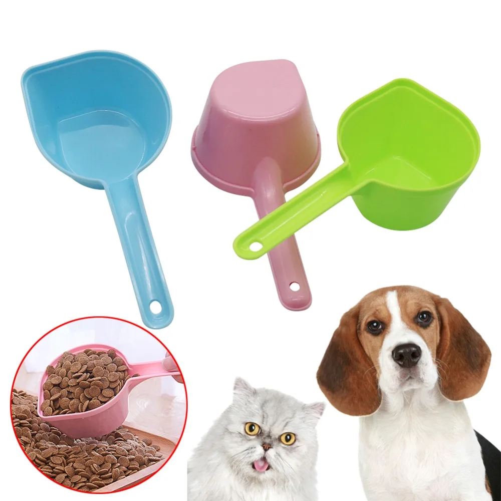 

1 Pcs High Quality Pet Feeding Shovel Plastic Cat Food Dog Food Pet Supplies Feeding Spoon Dog Food Shovel