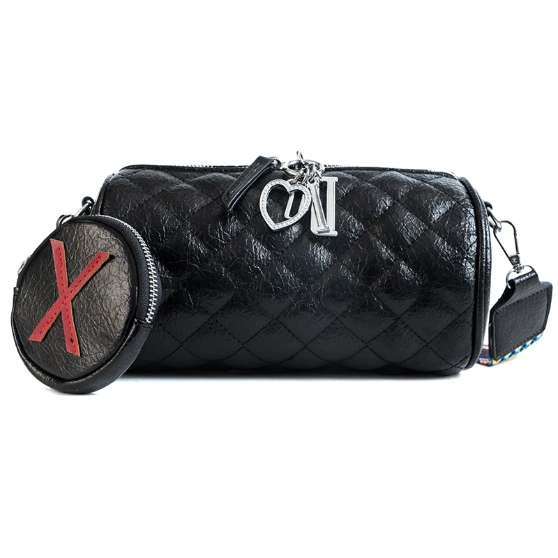 Wild Messenger Bag Wide Shoulder Strap One Lingge Fashion Drum | Багаж и сумки