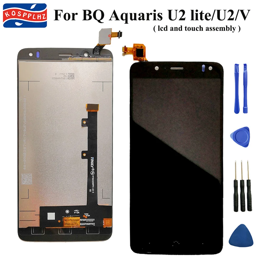 

KOSPPLHZ For BQ Aquaris V LCD Display and Touch Screen Assembly Digitizer Replacement 5.2 in for BQ U2 LCD for BQ U2 Lite+tools