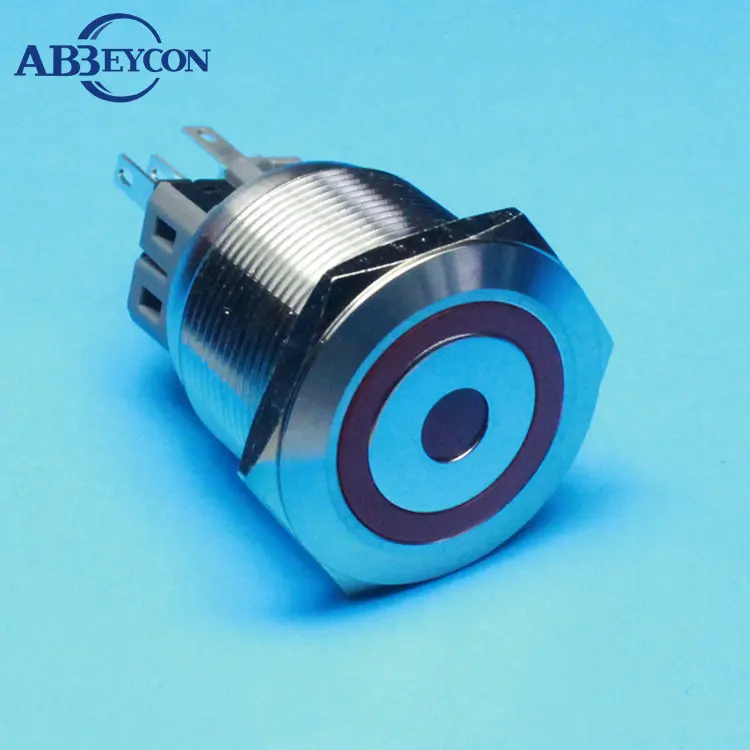2229F22mm12villuminatedSwitchmomentaryAntiVandalPushButton