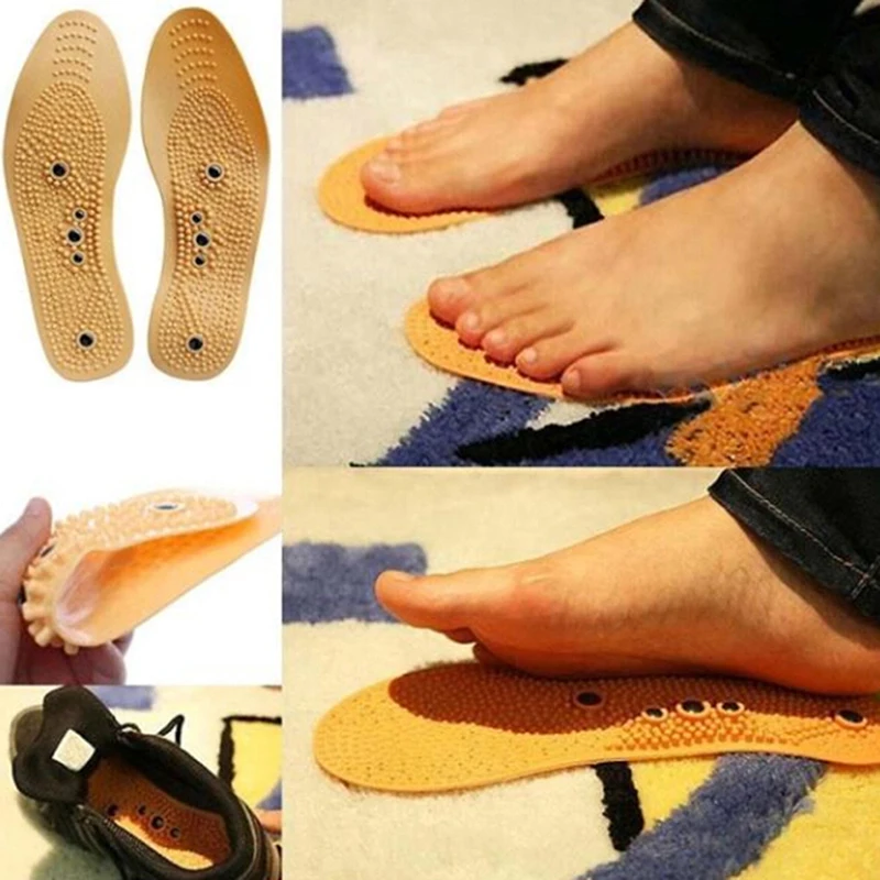 1 Pair Magnetic Feet Health Massage Insole Acupressure Slimming Insole High Quality Feet Massage Insole Croppable New