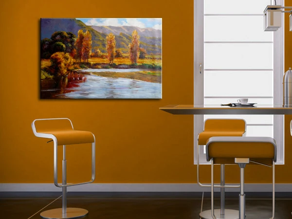 Olieverf landschap ontwerp pictures voor kantoor kamer