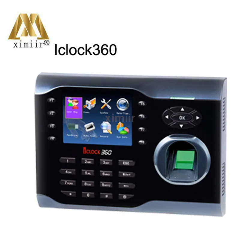 Биометрическая система linux Iclock360 TCP/IP отпечатков пальцев посещаемость времени часы Распознавание отпечатков пальцев со считывателем идентификационным карт