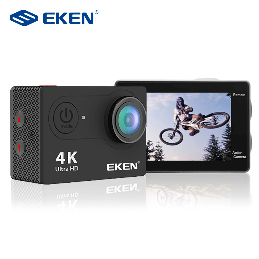 Оригинальная Экшн-камера eken H9R Ultra HD 4K WiFi с 2,4G пультом дистанционного управления 2," экран 30 м водонепроницаемая Спортивная мини-камера