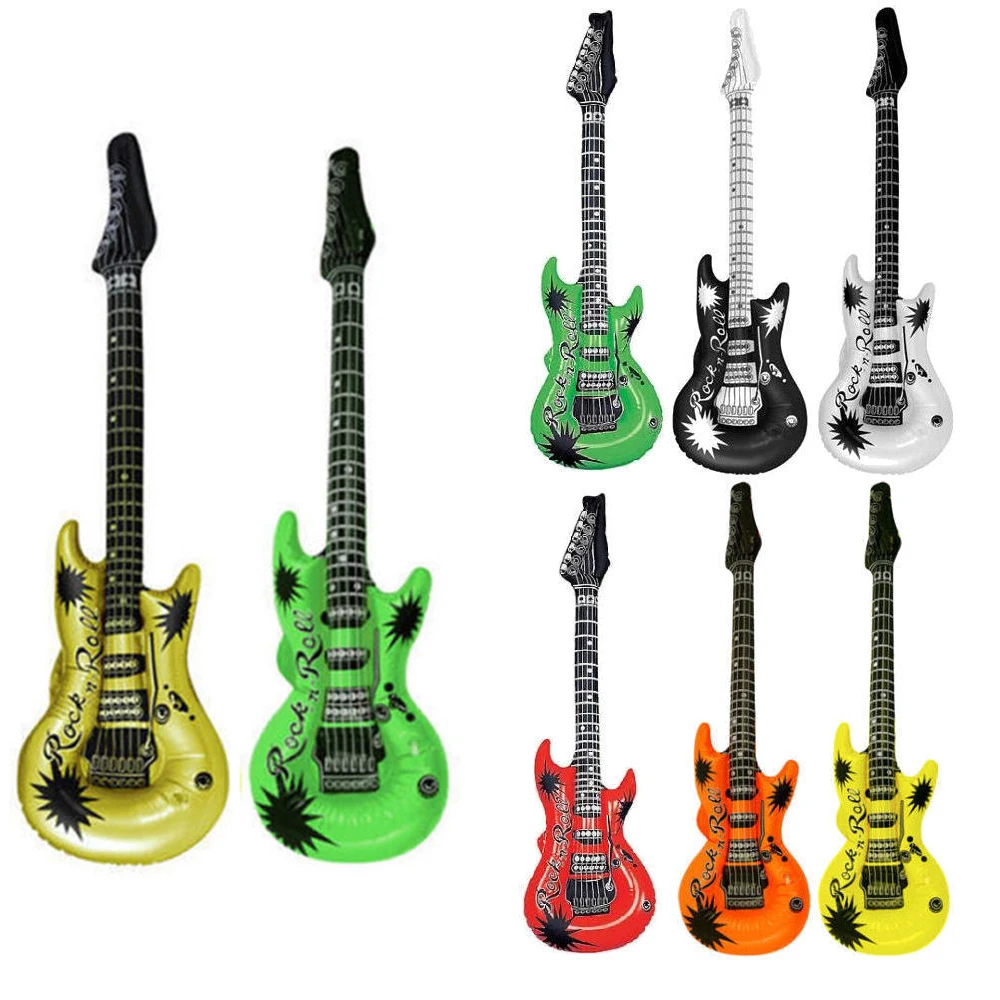 

hot cartoon guitar balloons inflatable air globos party supplies kids toys birthday ballon classic toy