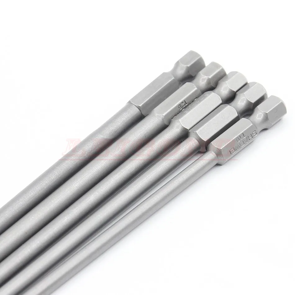 1pc S2 Magnetic Torx Screwdriver Bits Set Electric Screwdriver Tools T8 T9 T10 T15 T20 T25 T27 T30 T35 T40 Length 150mm