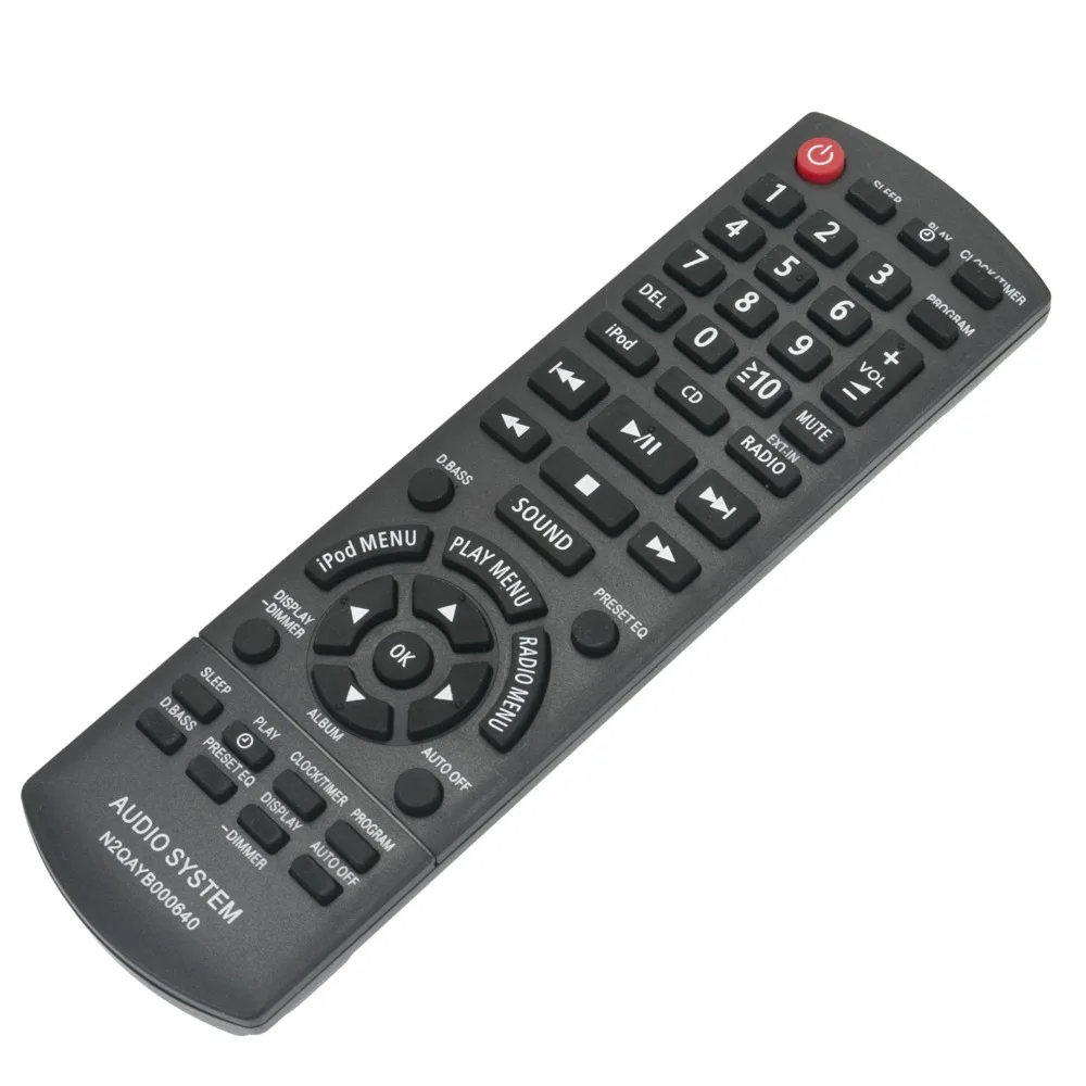 New N2QAYB000640 Replaced Remote Control fit for Panasonic SC-HC25 SC-AKX14 SC-PMX5 SC-PM500 Compact Stereo System