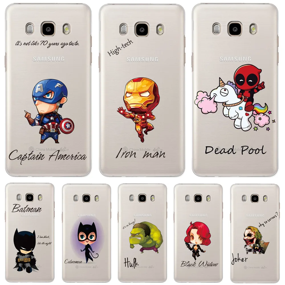 Cool Marvel Heros Hard Back Phone Case Cover For Samsung Galaxy J3 J5 J7 A3 A5