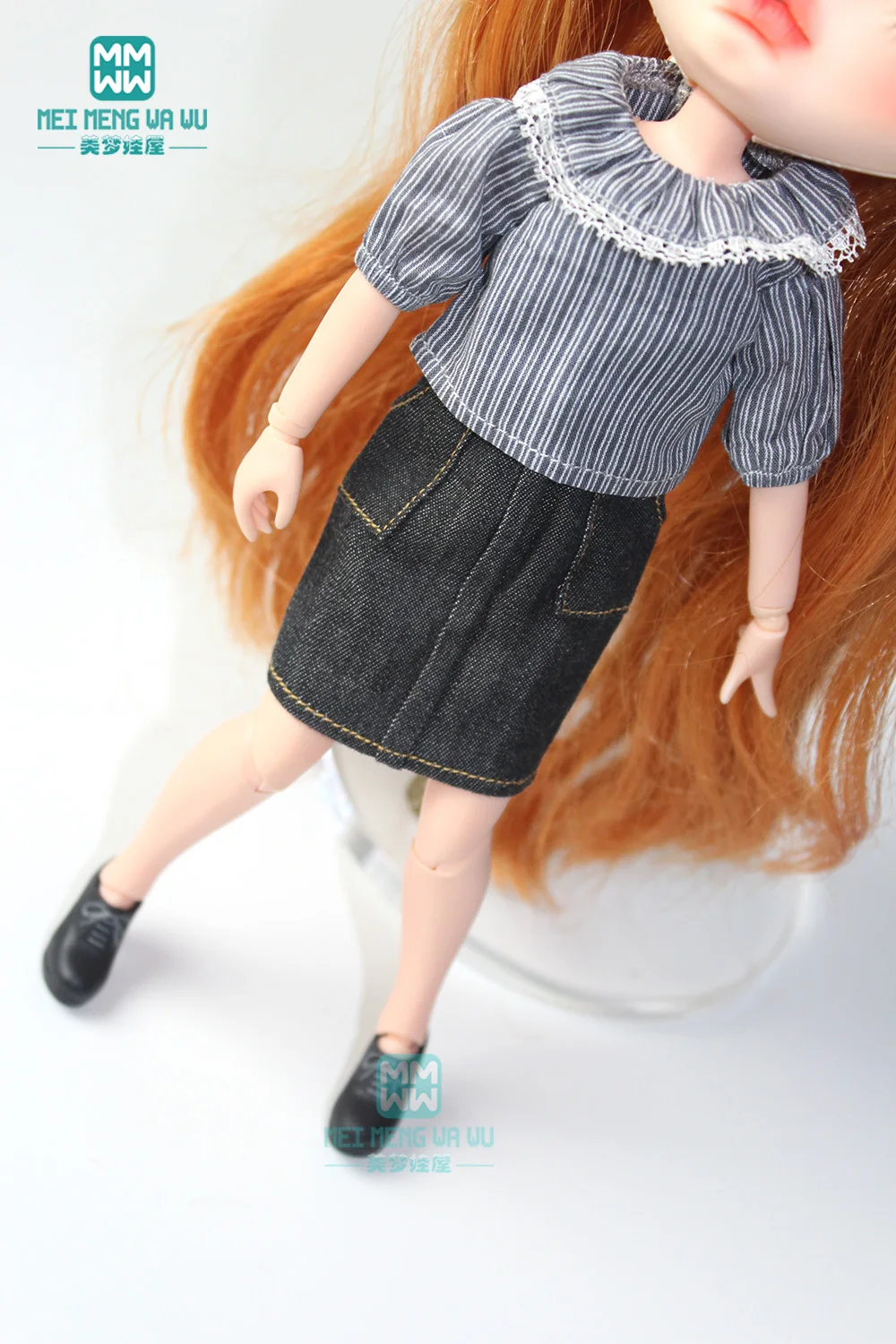 1PCS Blyth doll clothes fashion floral small shirt, casual dress for 28-30cm Blyth Azone OB22 OB24 doll accessories