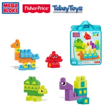 Подлинный бренд Mega Bloks кирпичная игрушка первые строители серии Красочные строительные DIY игрушечные блоки аксессуары DXH34 совпадают с моей формой