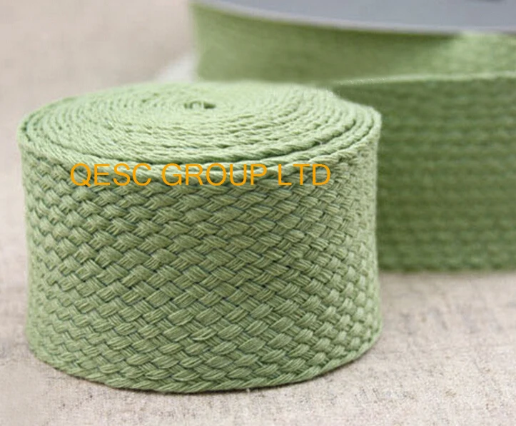 4cm LT green high quality knitting ribbon hemp cotton ribbon net fabric