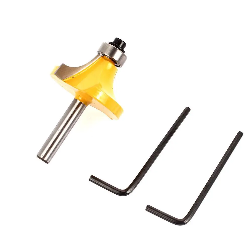 

Yellow Woodworking Cutter Durable Wood Plug Cutter Shank Router Bit Woodworking Tools Wood Woodworking Rotary Tool