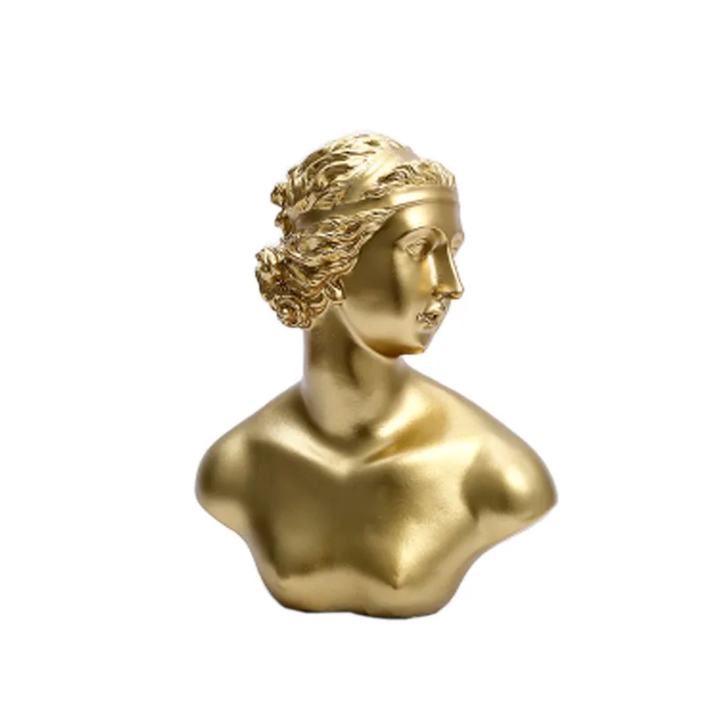 Koop Home Decoratie Ambachtelijke Kunst Loft Furnish Verjaardagscadeau Speelgoed Gouden Kleur Hars Venus