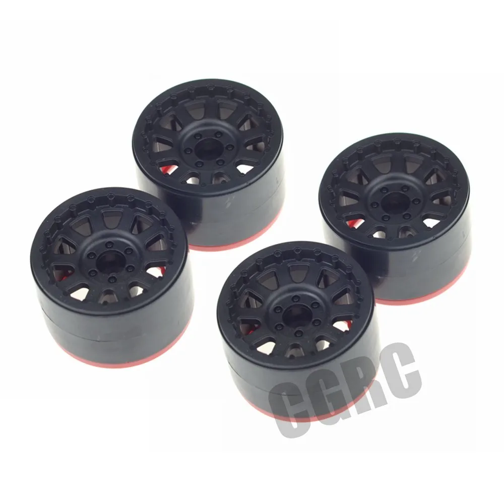 4 шт. пластик 2 Beadlock обод колеса для 1/10 RC Рок Гусеничный осевой SCX10 RR10 Рейф Yeti