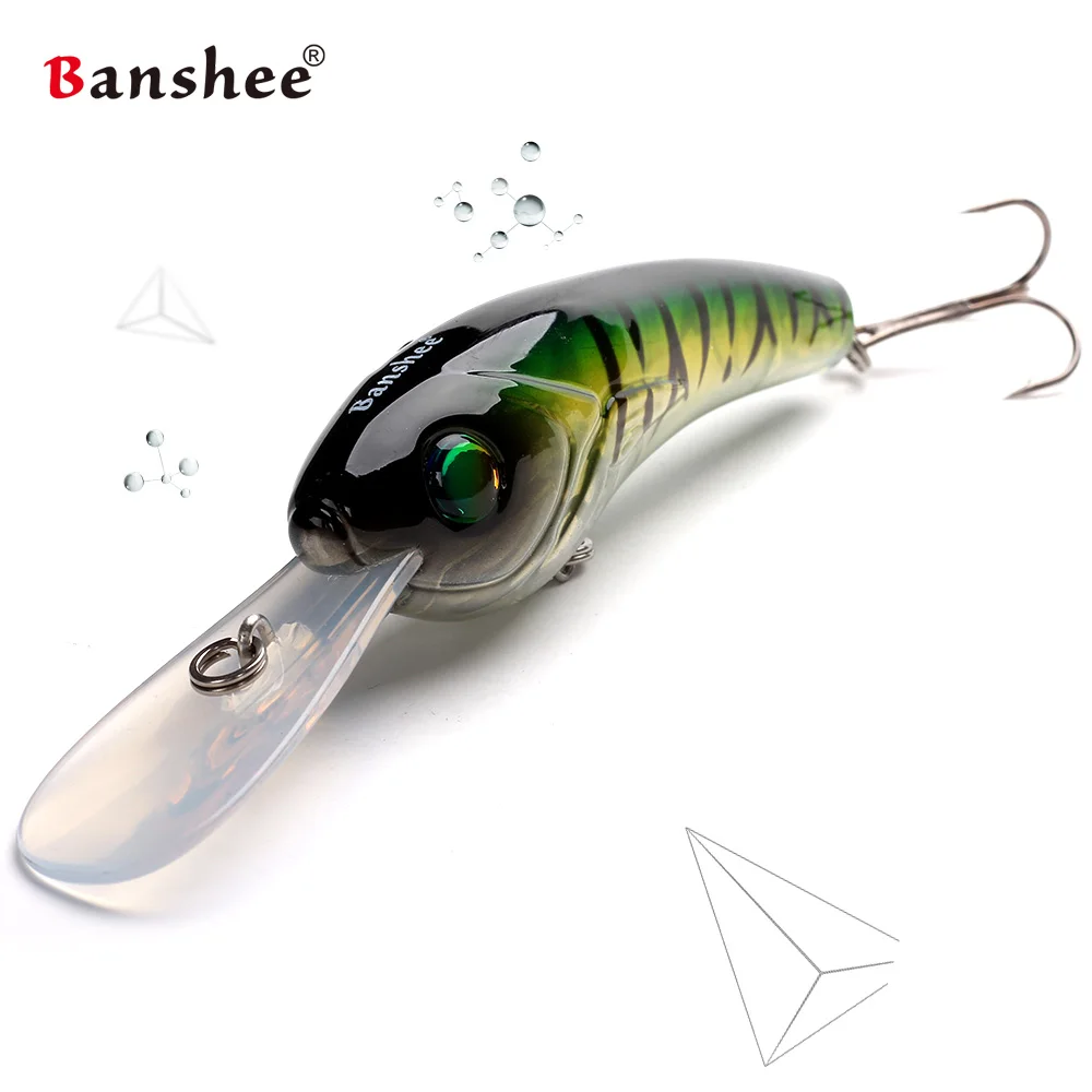 Banshee 95 мм 19 г VS01 воблер рыболовная приманка жесткая искусственная приманка на щуку плавающая большая круглая приманка для дайвинга