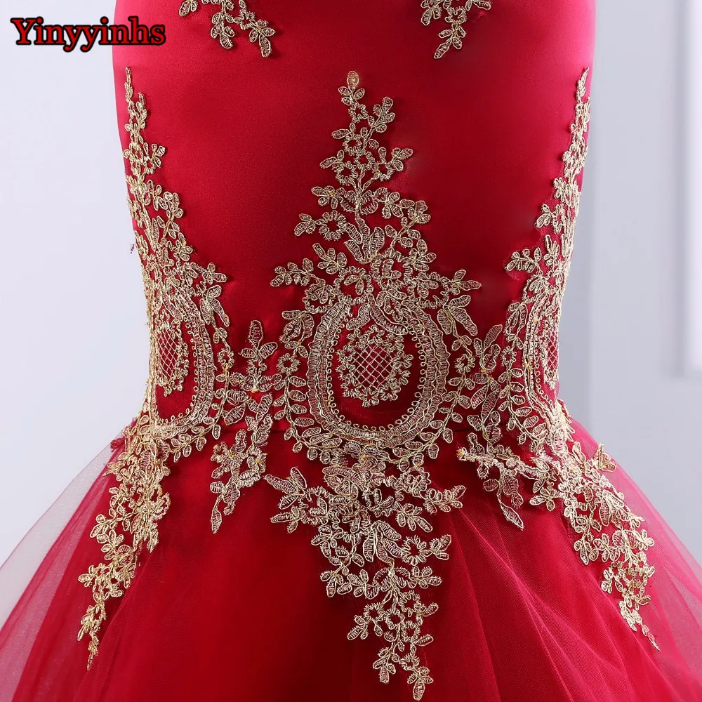 Vintage Vestido De Festa Backless Prom Dresses Tulle Mermaid Evening Dress Long Sweetheart Formal Gown Robe De Soiree 2019 CG26