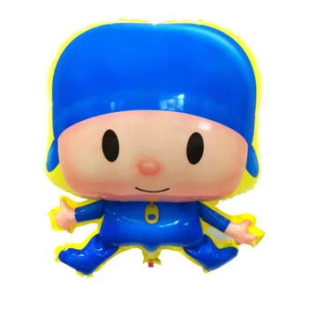 

Lucky 50pcs/lot Cartoon Pocoyo Foil Air Balloons Birthday Gift Party Supplies Decoration Globos Pocoyo Boy Helium Balloon Toys