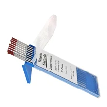 10 шт. TIG сварочные вольфрамовые электроды стержень 2% Thoriated вольфрамовый электрод WT20 красный конец расходные материалы комплект сварочные инструменты