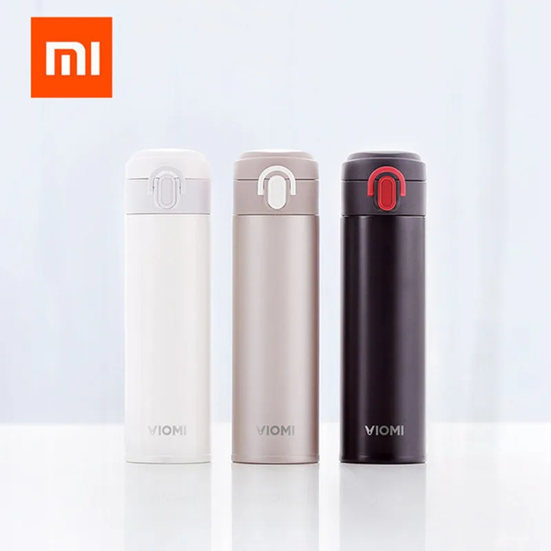 

Xiaomi Mijia VIOMI Thermos 300ML/460ML 24 Hours Stainless Steel Vacuum Thermos Single Hand ON/Close Straight Water Cup Bottle