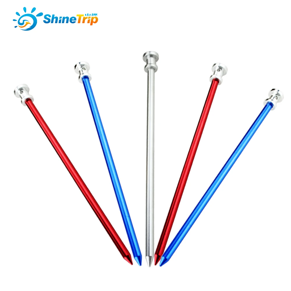 

10pcs ShineTrip 23cm Ultra High-strength Aluminium Alloy Tent Nail Tent Stakes Camping Equipment Tent Peg Tent Building