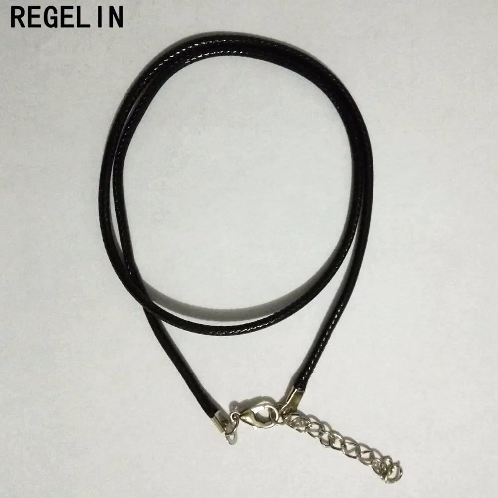 Ожерелье REGELIN Maxi Collares Collier Diy, 9 цветов, распродажа, цепочки, подвески, подвески, фурнитура, 10 шт., длина 45 см, шнур, 1,5 мм