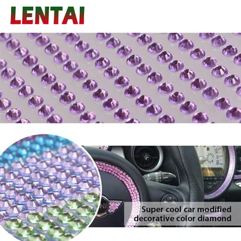 

LENTAI For Jeep renegade wrangler grand Chevrolet cruze captiva Mini cooper Saab MG Car Acrylic Crystal Colored Diamond Stickers