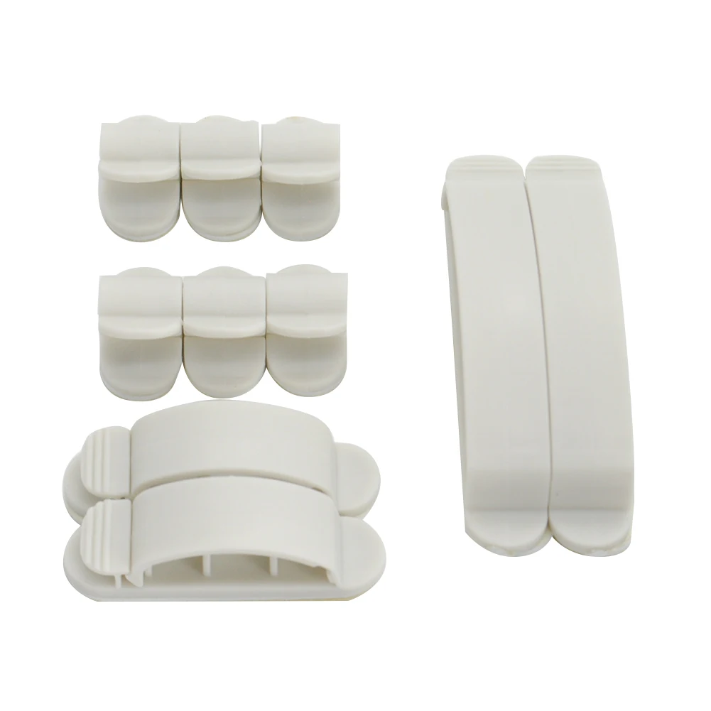 

10pcs Plastic Cable Clips Wire Line Organizer Ties Fixer Fastener Holder