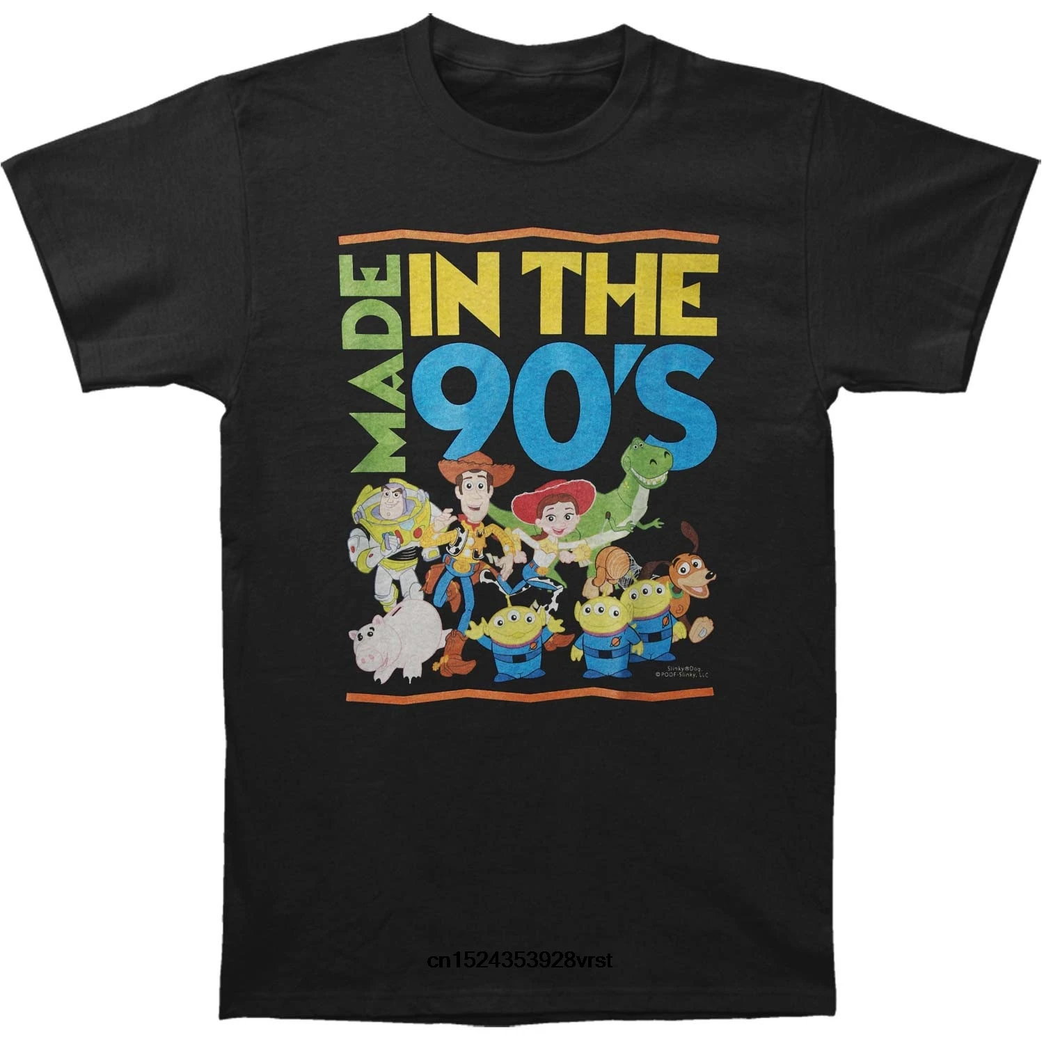 

Funny men t shirt novelty tshirt women Toy Story Made In The 90's T-shirt