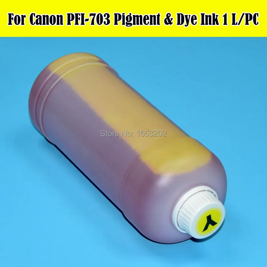 5 Liter/Lot PFI-703 Cartridge Refill Ink Kit For Canon iPF810 iPF815 iPF820  iPF825 810 815 820 703 Printer Pigment/Dye Ink