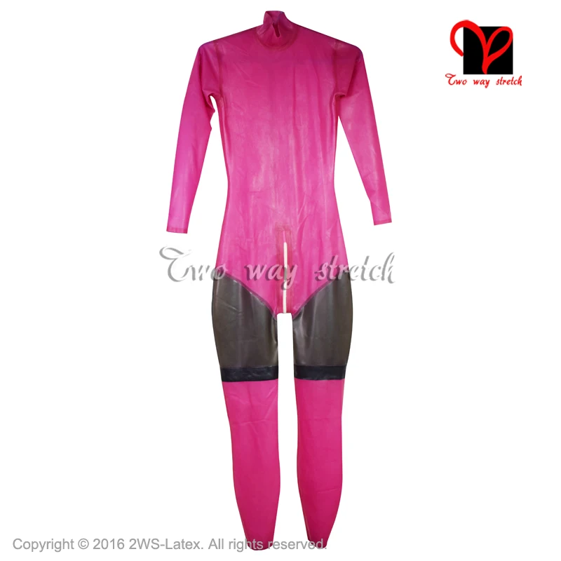 

Комбинезон латексный с молнией сзади, 3 цвета, размера плюс, Xxxl, Lt-097