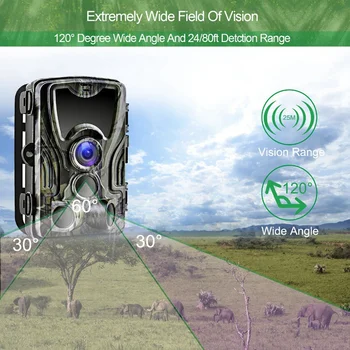 

Hc801A Hunting Camera 16Mp Trail Camera Night-Vision Forest Waterproof Wildlife Camera Photo Traps Camera Chasse Scouts