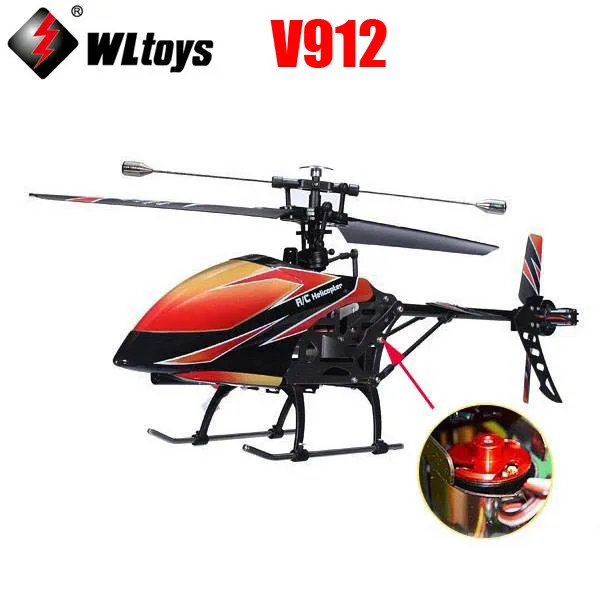 WLtoys V912 4-канальный 2,4 ГГц ЖК-дисплей дистанционного Управление RC вертолет Радиоуправляемый Дрон RTF