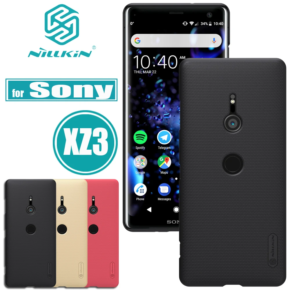 

Nilkin for Sony Xperia XZ3 XZ2 Case Cover Nillkin Frosted Matte Hard Plastic Smart Phone Back Protective Cases for Sony XZ 3 2