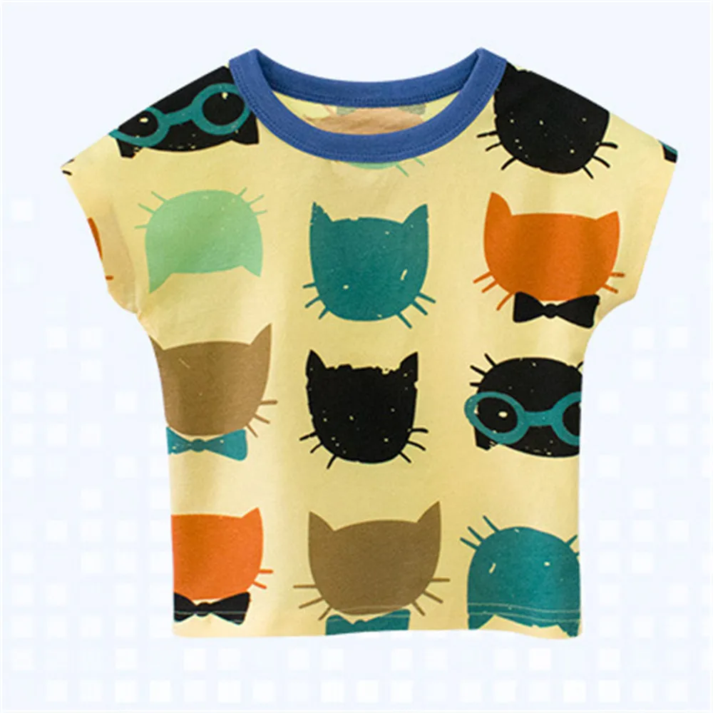 

2019 Fashion Cotton Baby Boys T-shirt Children's Clothing Summer Short-sleeved Tshirt Kids Child Clothes Boy Cartoon Tee Tops