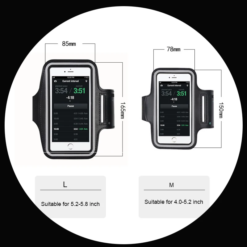 Спортивные мобильного телефона держатель в виде нарукавной повязки Водонепроницаемый для пробежки, наручный ремешок Универсальный pu-нарукавник класса телефон pour courir чехол для телефона на руку сумка