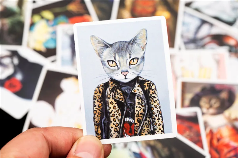 2018 New Orcs Stickers Cute Anime Cat Sticker For DIY Guitar Laptop Luggage Phone Skateboard Fridge Sticker (13)