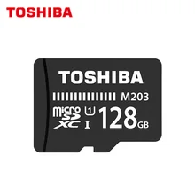 TOSHIBA M203 картой Micro SD объемом 16 Гб оперативной памяти, 32 Гб встроенной памяти SDHC высокое Скорость 100 МБ/с. U1 64 Гб 128 Гб карта памяти SDXC карты UHS-I карты памяти Microsd
