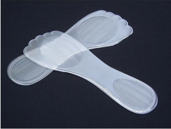 

Silicone Gel Insoles Arch Support Transparent Non-Slip Feet Massager Insoles 1 Pair
